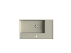 Lavabo Unitop Twenty vasque droite 81x46 cm sable mat