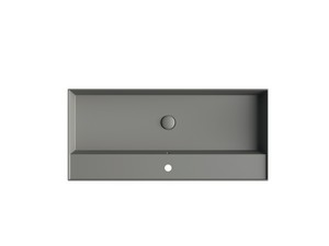 Lavabo Unitop Twenty 101x46 cm gris mat