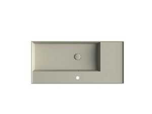 Lavabo Unitop Twenty vasque droite 101x46 cm sable mat