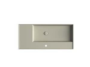 Lavabo Unitop Twenty vasque gauche 101x46 cm sable mat