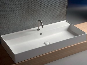 Lavabo Unitop Twenty 121x46 cm blanc mat