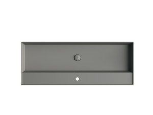 Lavabo Unitop Twenty 121x46 cm gris mat