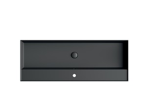 Lavabo Unitop Twenty 121x46 cm noir mat