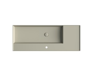 Lavabo Unitop Twenty vasque droite 121x46 cm sable mat