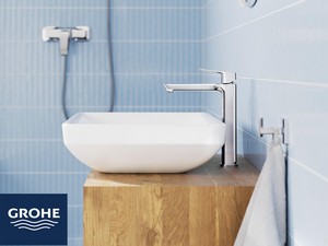 Mitigeur de lavabo taille XL Grohe® Dice avec bonde chrome