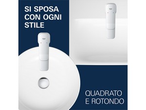 Mitigeur pour bidet Grohe® Dice avec bonde chrome