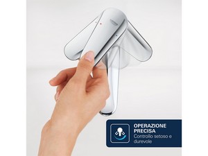 Mitigeur pour bidet Grohe® Dice avec bonde chrome