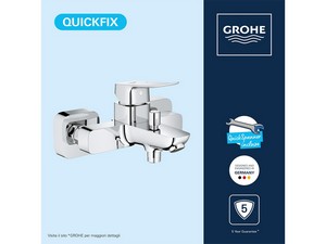 Mitigeur externe de baignoire Grohe® Dice sans dotation chrome