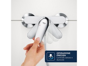 Mitigeur externe de baignoire Grohe® Dice sans dotation chrome