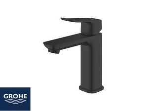 Mitigeur de lavabo taille M Grohe® Dice avec bonde noir mat