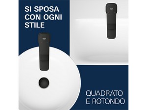 Mitigeur pour bidet Grohe® Dice avec bonde noir mat