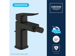 Mitigeur pour bidet Grohe® Dice avec bonde noir mat