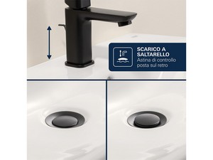 Mitigeur pour bidet Grohe® Dice avec bonde noir mat
