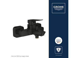 Mitigeur externe de baignoire Grohe® Dice sans dotation noir mat