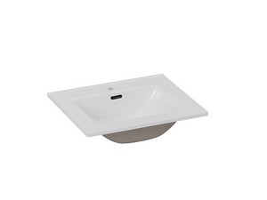 Plano Unitop Waschbecken 61x50 cm Keramik Weiss glänzend
