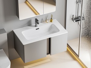 Plano Unitop Waschbecken 91x50 cm Keramik Weiss glänzend