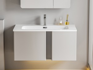 Plano Unitop Waschbecken 91x50 cm Keramik Weiss glänzend