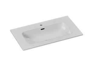 Plano Unitop Waschbecken 91x50 cm Keramik Weiss glänzend