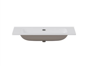 Plano Unitop Waschbecken 91x50 cm Keramik Weiss glänzend
