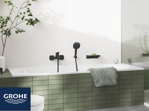 Kit Duplex douche Grohe® Vitalio Comfort 110 avec douchette 2 jets noir mat