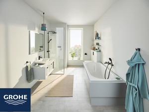 Kit Duplex douche Grohe® Vitalio Comfort 110 avec douchette 2 jets noir mat