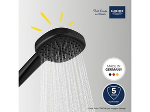 Kit Duplex douche Grohe® Vitalio Comfort 110 avec douchette 2 jets noir mat