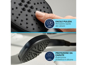 Kit Duplex douche Grohe® Vitalio Comfort 110 avec douchette 2 jets noir mat