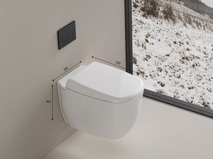 Hype Vortex Wall-Hung Toilet Glossy White