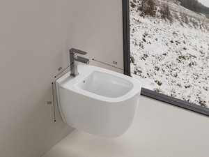 Hype Wall-Hung Bidet Glossy White