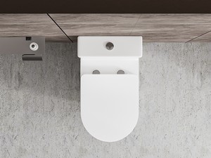 Vortex Cardano Glossy White Monobloc Toilet