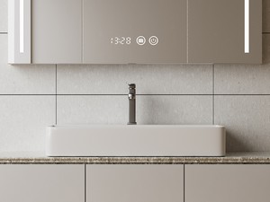 Aufsatzwaschbecken Serio 80x42xH13 cm aus Keramik Weiß glänzend
