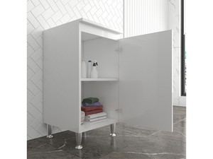 Meuble à poser Eco 45x50 en bois blanc