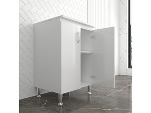 Meuble à poser Eco 60x50 en bois blanc