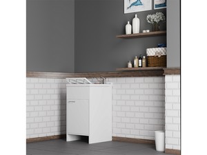 Meuble bac à laver Garden 45x50 cm en PVC blanc