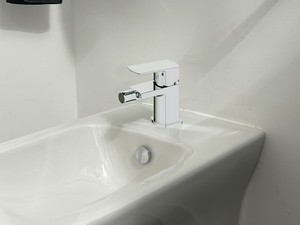 Charlotte Bidet Mixer with Drain Chrome