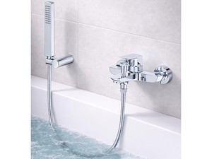 Charlotte Bath Mixer with Duplex Kit Chrome