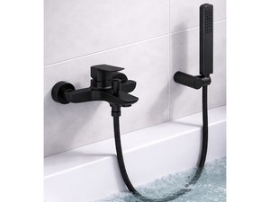 Charlotte Bath Mixer with Duplex Kit Matt Black