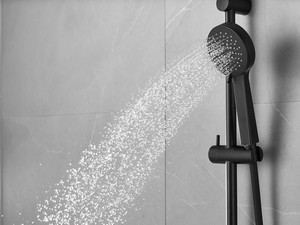 Rio Sliding Bar with 3-Jets Handshower Matt Black