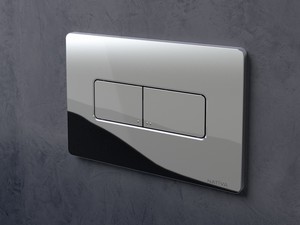 NATIVA Rectangular Dual Flush Plate Chrome