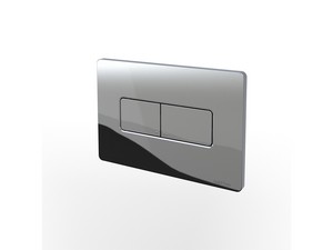 NATIVA Rectangular Dual Flush Plate Chrome