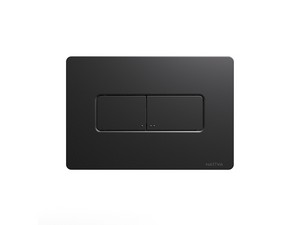 NATIVA Rectangular Dual Flush Plate Matt Black
