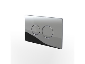 NATIVA Rounded Dual Flush Plate Chrome