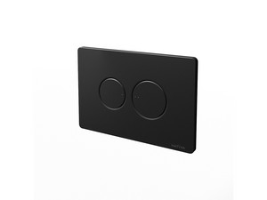 NATIVA Rounded Dual Flush Plate Black Matt