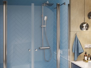 Blur 2-Function Shower Column with Mixer Chrome