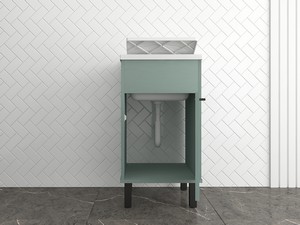 Smeraldo PVC Laundry Sink Cabinet 45x50x85 cm Green