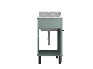 Smeraldo PVC Laundry Sink Cabinet 45x50x85 cm Green