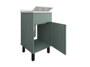 Smeraldo PVC Laundry Sink Cabinet 45x50x85 cm Green