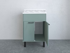 Smeraldo PVC Laundry Sink Cabinet 60x50x85 cm Green