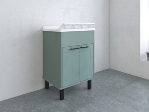 Smeraldo PVC Laundry Sink Cabinet 60x50x85 cm Green