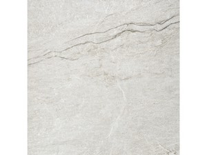 Carrelage Alpes White 60x60 grès cérame effet pierre quartzite blanc